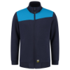 Afbeeldingen van TRICORP Sweatvest bi-colour Naden 302014 inkt/turquoise 2XL