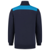 Afbeeldingen van TRICORP Sweatvest bi-colour Naden 302014 inkt/turquoise 2XL