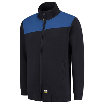Afbeeldingen van TRICORP Sweatvest bi-colour Naden 302014 navy/royal blauw 3XL