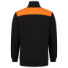 Afbeeldingen van TRICORP Sweatvest bi-colour Naden 302014 zwart/oranje 4XL