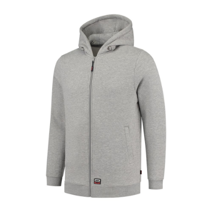 Afbeeldingen van TRICORP Sweatvest met capuchon 60°C wasbaar 301014 grijs melange M