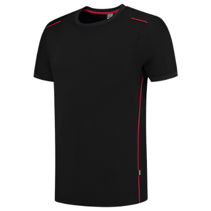 Afbeeldingen van TRICORP T-shirt Accent 102703 zwart/rood XS