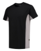 Afbeeldingen van TRICORP T-shirt bi-colour 102004 zwart/grijs XS