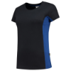 Afbeeldingen van TRICORP T-shirt bi-colour dames 102003 navy/royal blauw 4XL