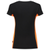 Afbeeldingen van TRICORP T-shirt bi-colour dames 102003 zwart/oranje L