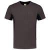 Afbeeldingen van TRICORP T-shirt bi-colour met borstzak 102002 donkergrijs/zwart 4XL