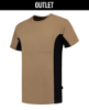 Afbeeldingen van TRICORP T-shirt bi-colour met borstzak 102002 khaki/zwart XS
