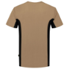 Afbeeldingen van TRICORP T-shirt bi-colour met borstzak 102002 khaki/zwart XS