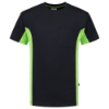 Afbeeldingen van TRICORP T-shirt bi-colour met borstzak 102002 navy/limoen 4XL