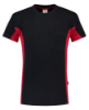 Afbeeldingen van TRICORP T-shirt bi-colour met borstzak 102002 navy/rood 4XL