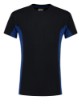 Afbeeldingen van TRICORP T-shirt bi-colour met borstzak 102002 navy/royal blauw XS