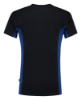 Afbeeldingen van TRICORP T-shirt bi-colour met borstzak 102002 navy/royal blauw XS
