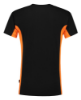 Afbeeldingen van TRICORP T-shirt bi-colour met borstzak 102002 zwart/oranje XS