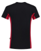 Afbeeldingen van TRICORP T-shirt bi-colour met borstzak 102002 zwart/rood XS