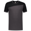 Afbeeldingen van TRICORP T-shirt bi-colour Naden 102006 donkergrijs/zwart 6XL
