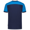 Afbeeldingen van TRICORP T-shirt bi-colour Naden 102006 inkt/turquoise M