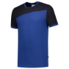 Afbeeldingen van TRICORP T-shirt bi-colour Naden 102006 royal blauw/navy M
