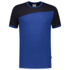 Afbeeldingen van TRICORP T-shirt bi-colour Naden 102006 royal blauw/navy M