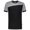 Afbeeldingen van TRICORP T-shirt bi-colour Naden 102006 zwart/grijs S