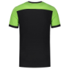 Afbeeldingen van TRICORP T-shirt bi-colour Naden 102006 zwart/limoen S