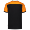 Afbeeldingen van TRICORP T-shirt bi-colour Naden 102006 zwart/oranje XS