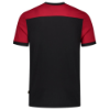 Afbeeldingen van TRICORP T-shirt bi-colour Naden 102006 zwart/rood 4XL