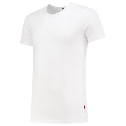 Afbeeldingen van TRICORP T-shirt elastaan Slim-Fit V-hals 101012 wit XS