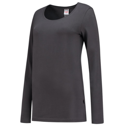 Afbeeldingen van TRICORP T-shirt met lange mouwen dames 101010 donkergrijs M