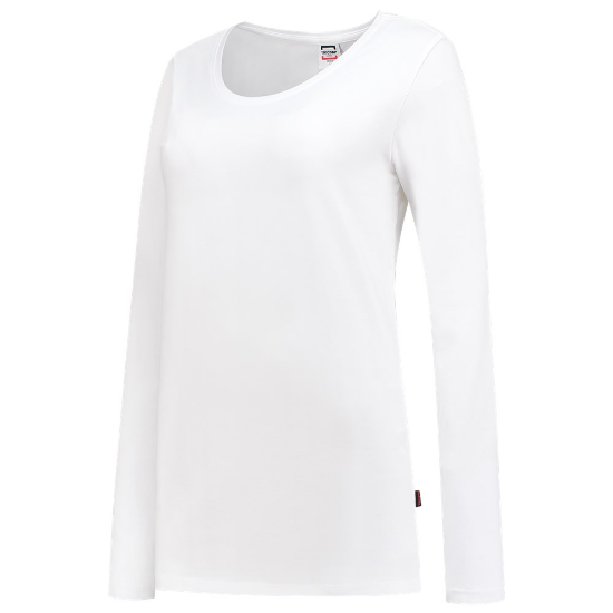 Afbeeldingen van TRICORP T-shirt met lange mouwen dames 101010 wit 4XL