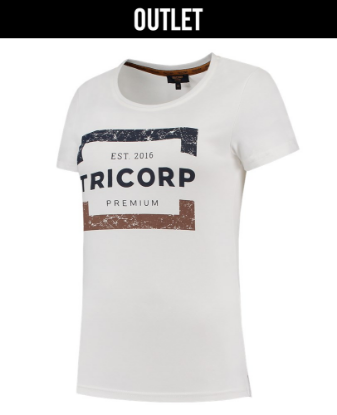 Afbeeldingen van TRICORP T-shirt Premium dames 104004 felwit XS