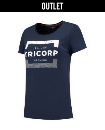 Afbeeldingen van TRICORP T-shirt Premium dames 104004 inkt M
