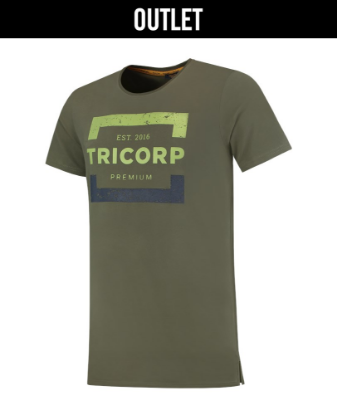 Afbeeldingen van TRICORP T-shirt Premium heren 104007 army XL