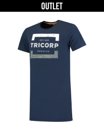 Afbeeldingen van TRICORP T-shirt Premium heren lang 104001 inkt L