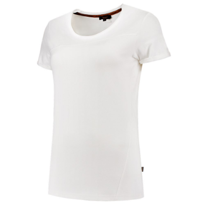 Afbeeldingen van TRICORP T-shirt Premium Naden dames 104005 felwit XS