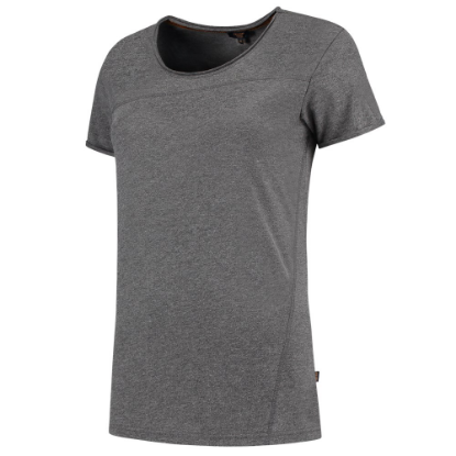 Afbeeldingen van TRICORP T-shirt Premium Naden dames 104005 steengrijs melange M