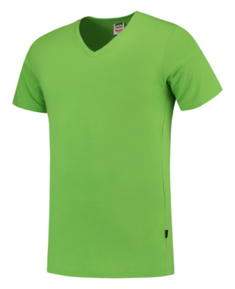 Afbeeldingen van TRICORP T-shirt V-hals Slim-Fit 101005 limoen XL