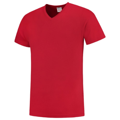 Afbeeldingen van TRICORP T-shirt V-hals Slim-Fit 101005 rood 3XL