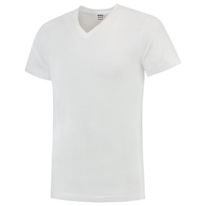 Afbeeldingen van TRICORP T-shirt V-hals Slim-Fit 101005 wit 5XL