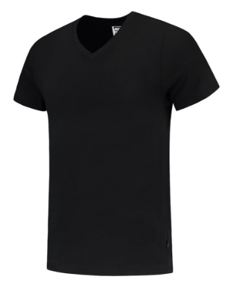 Afbeeldingen van TRICORP T-shirt V-hals Slim-Fit 101005 zwart M