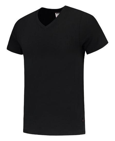 Afbeeldingen van TRICORP T-shirt V-hals Slim-Fit 101005 zwart M