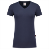 Afbeeldingen van TRICORP T-shirt V-hals Slim-Fit dames 101008 inkt S