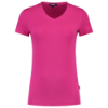 Afbeeldingen van TRICORP T-shirt V-hals Slim-Fit dames 101008 magenta XS