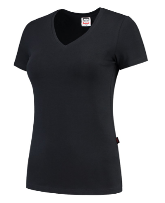 Afbeeldingen van TRICORP T-shirt V-hals Slim-Fit dames 101008 navy XL