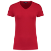 Afbeeldingen van TRICORP T-shirt V-hals Slim-Fit dames 101008 rood S