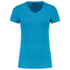 Afbeeldingen van TRICORP T-shirt V-hals Slim-Fit dames 101008 turquoise 4XL
