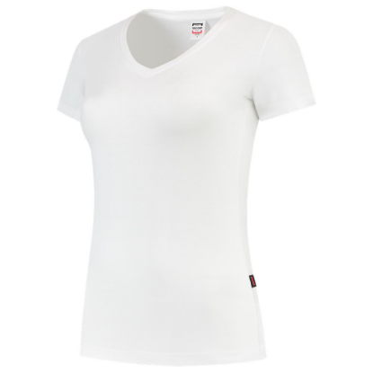 Afbeeldingen van TRICORP T-shirt V-hals Slim-Fit dames 101008 wit 2XL