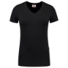 Afbeeldingen van TRICORP T-shirt V-hals Slim-Fit dames 101008 zwart S