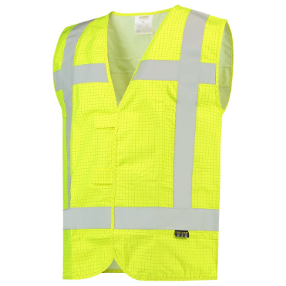 Afbeeldingen van TRICORP Veiligheidsvest RWS vlamvertragend antistatisch 453018 fluor geel XL-2XL
