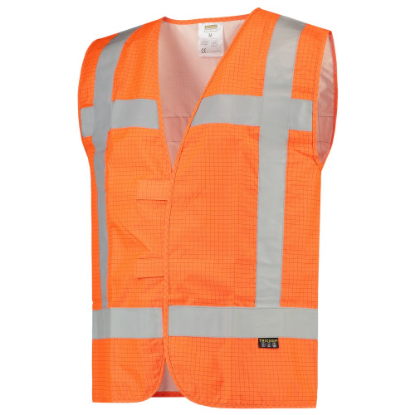 Afbeeldingen van TRICORP Veiligheidsvest RWS vlamvertragend antistatisch 453018 fluor oranje XS-S