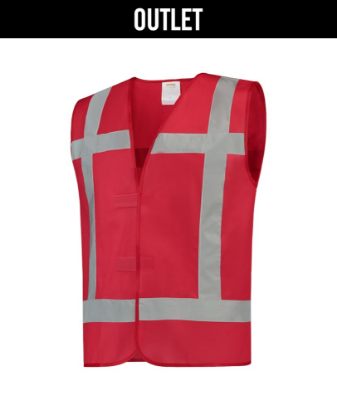 Afbeeldingen van TRICORP Vest reflectie 453004 fluor rood 4XL